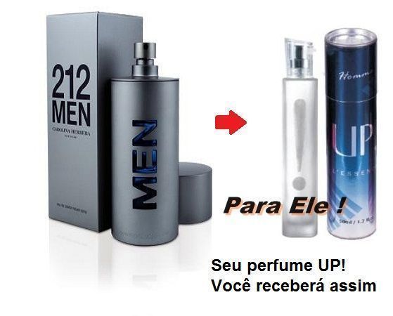 Perfume Masculino 50 ml - UP! 45 - 212 Man