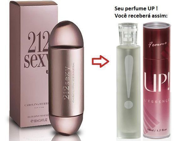 Perfume Feminino 50 ml - UP!  02  - 212  Sexy